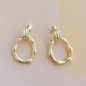 Alicia Bonnie - Elora Gold Hoop Earrings - NEW